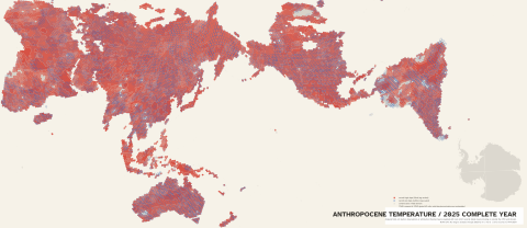 AuthaGraph Anthropocene temperature 2025 preview